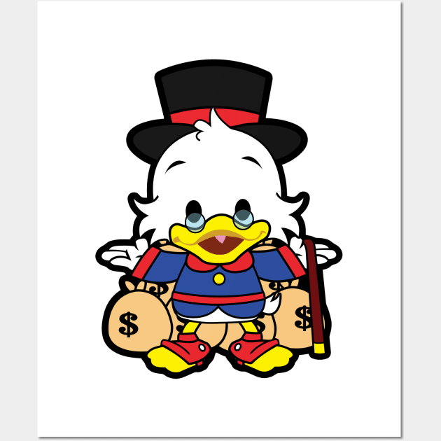 Scrooge McDuck Chibi Wall Art by untitleddada